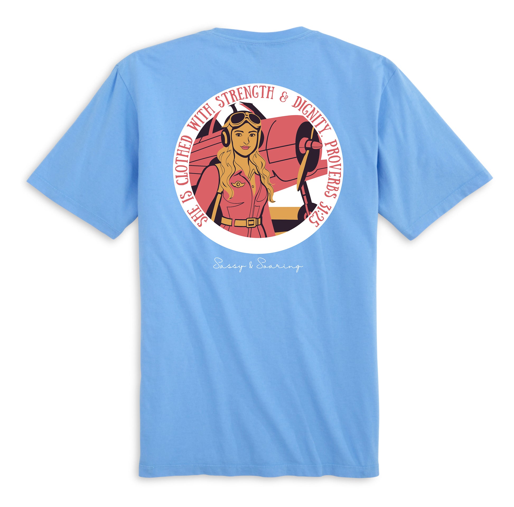 ADULT | She is Clothed with Strength - Sassy & Soaring (Blue)