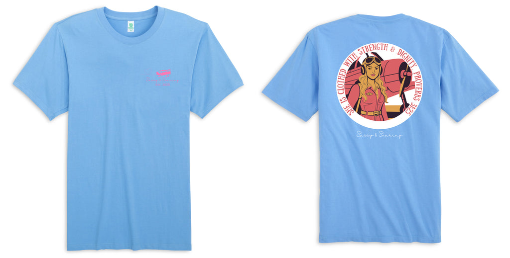 ADULT | She is Clothed with Strength - Sassy & Soaring (Blue)