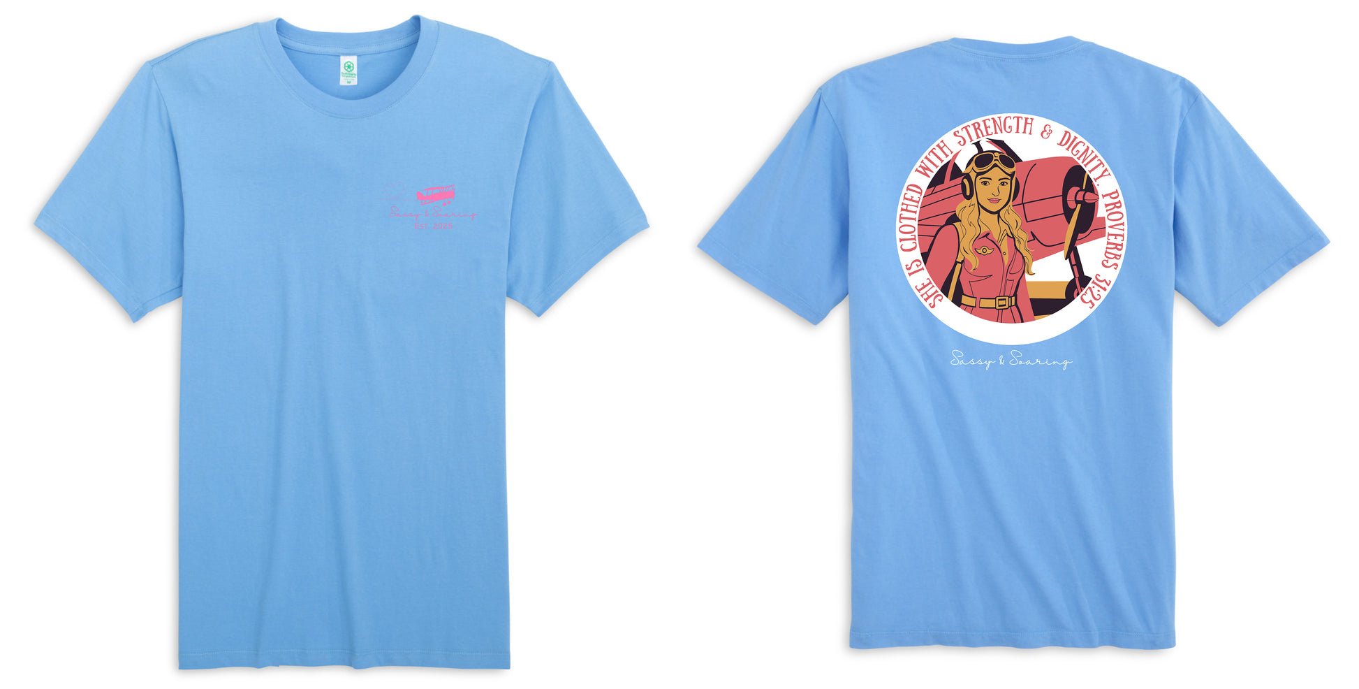 ADULT | She is Clothed with Strength - Sassy & Soaring (Blue)